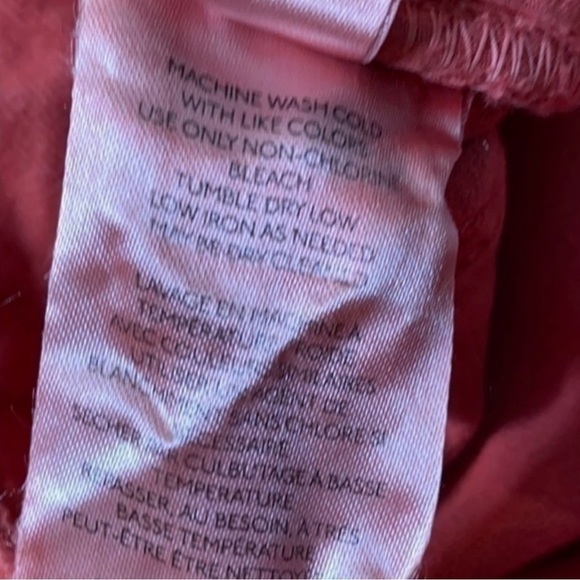 Pilcro High-Rise Slim Straight Jeans Red Denim 27 - Picture 9 of 13